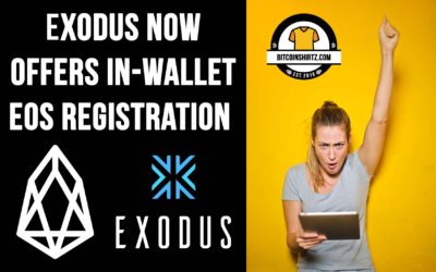 Exodus Now Offers In-Wallet EOS Registration! Register Before June!