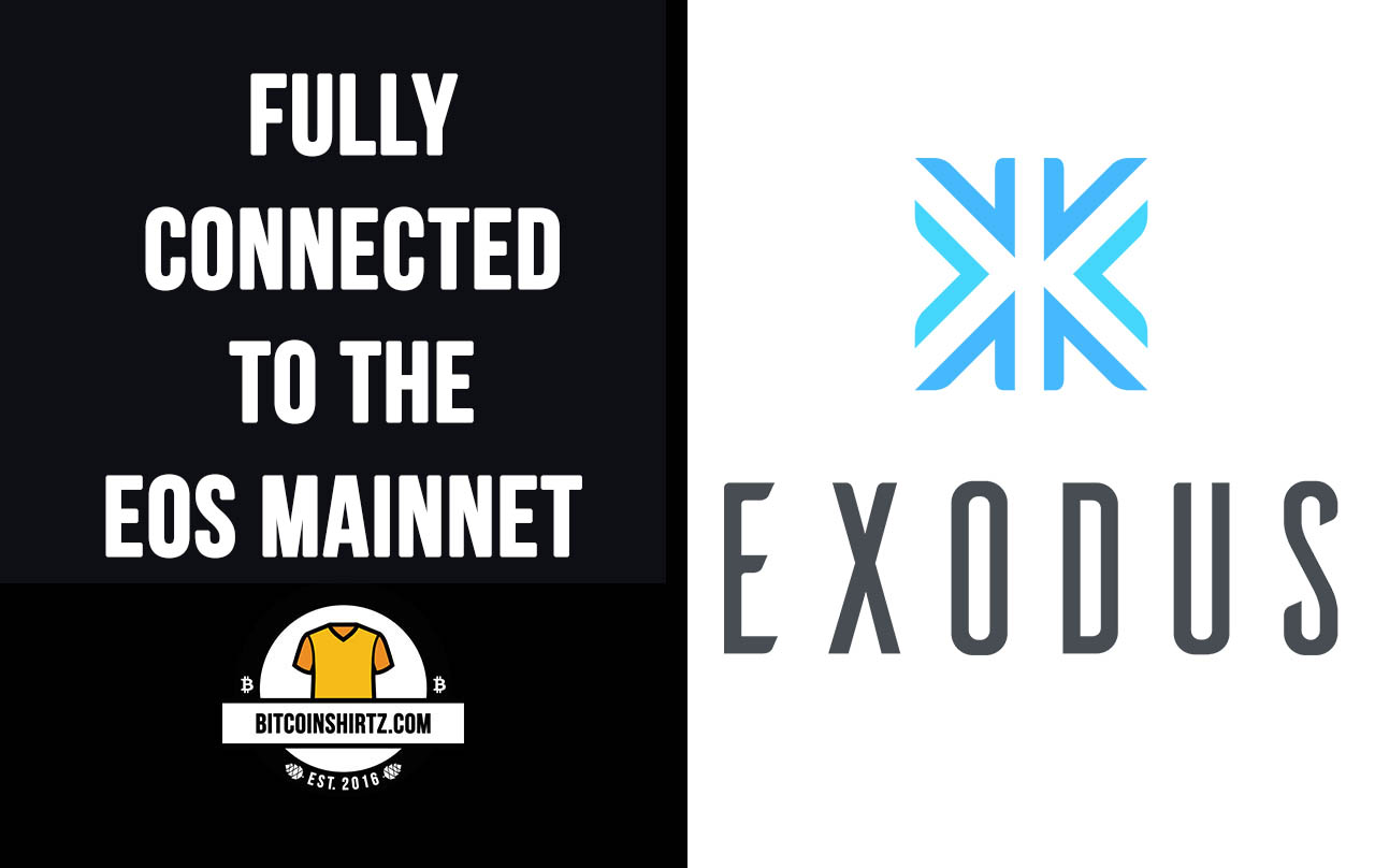 Exodus Wallet Now Fully Connected To The EOS Mainnet - featured image - bitcoinshirtz